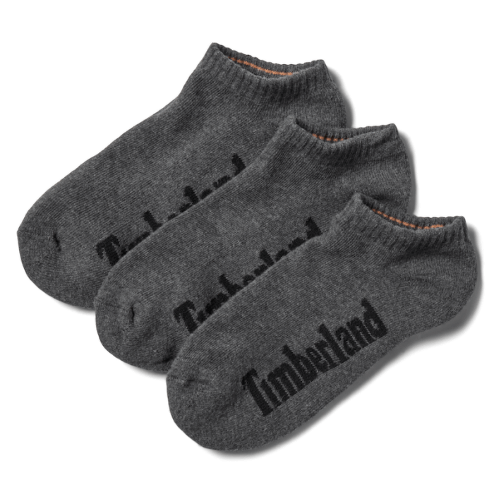 Timberland Stratham 3 Pack No-show Sportsstrømper Til Mænd I Grå