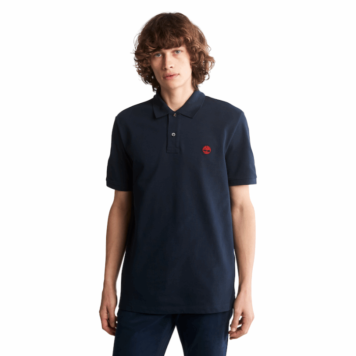 Millers River Pique Poloshirt Til Mænd I Navy Timberland