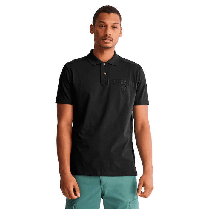 Timberland Outdoor Heritage Ek Plus Poloshirt Til Mænd I Sort