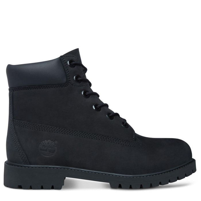 Junior 6 Tommer Premium Vandtæt Støvle (9-13 år) Sort Timberland
