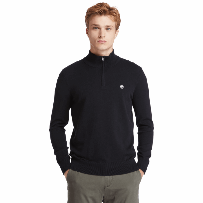 Timberland Black Men Williams River Sweater Med Lynlås