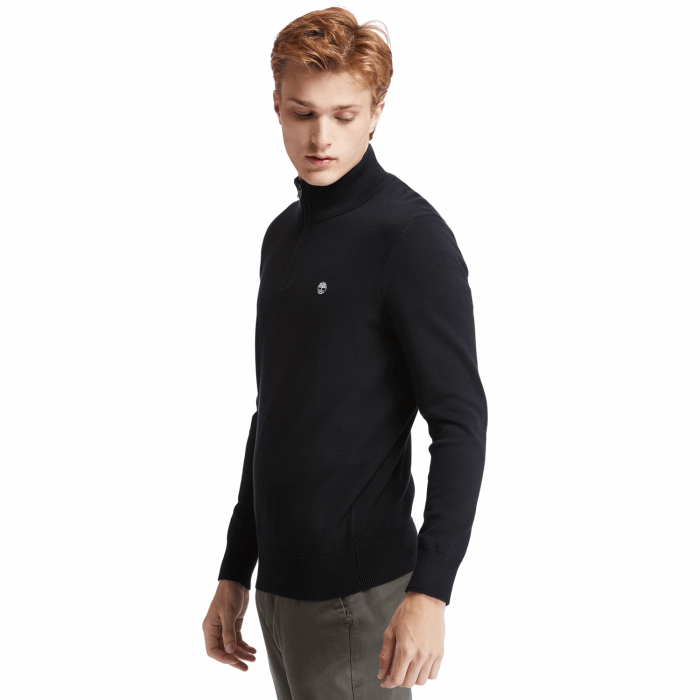 Timberland Black Men Williams River Sweater Med Lynlås