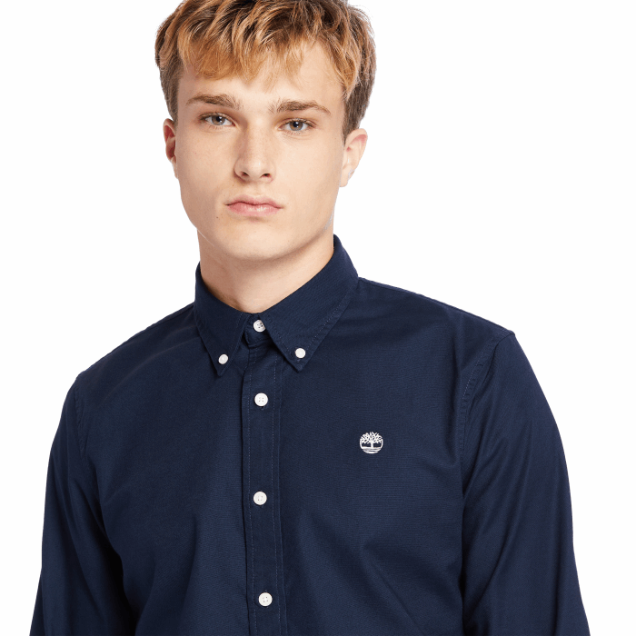 Timberland Navy Herre Behagelig River Slim Oxford Skjorte