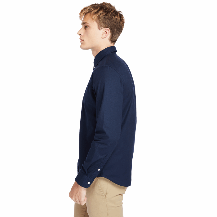 Timberland Navy Herre Behagelig River Slim Oxford Skjorte