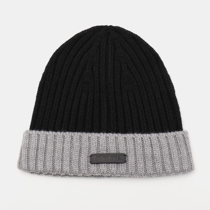 Timberland Ribbet Hue Og Tørklæde Gavesæt