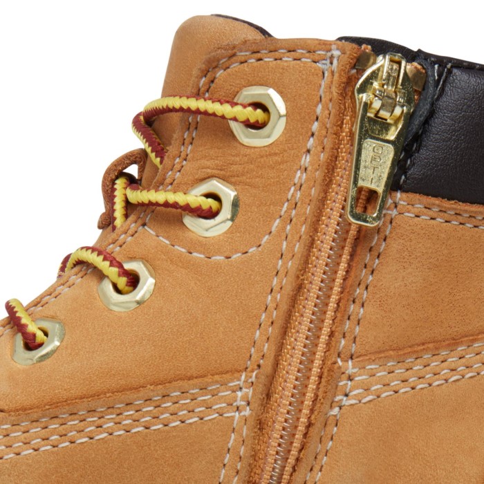 Timberland Yellow Toddler Pokey Pine 6-tommer Støvle Med Lynlås I Siden (1-5 år)