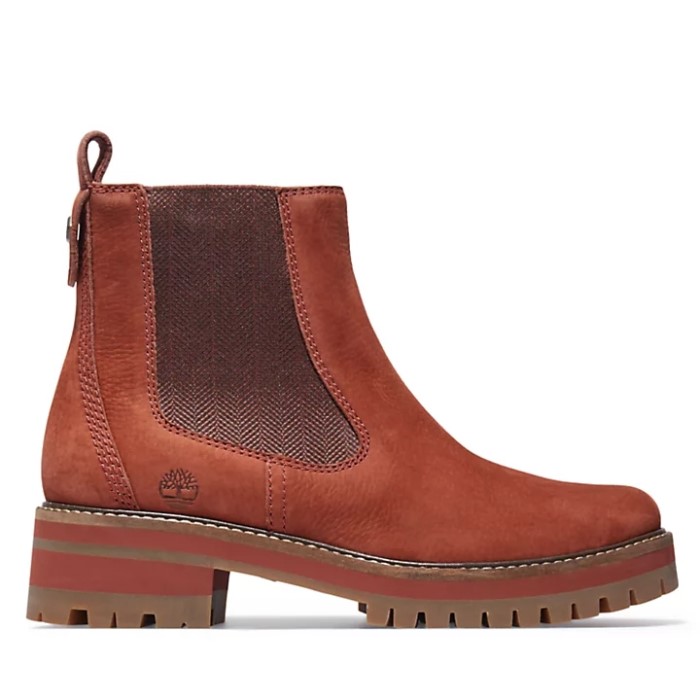 Timberland Brun Dame Courmayeur Chelsea Støvle