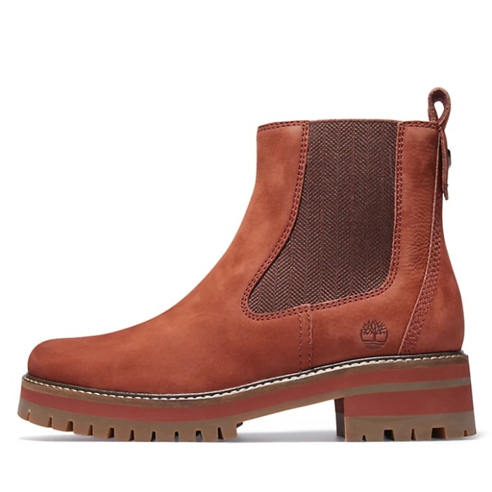 Timberland Brun Dame Courmayeur Chelsea Støvle
