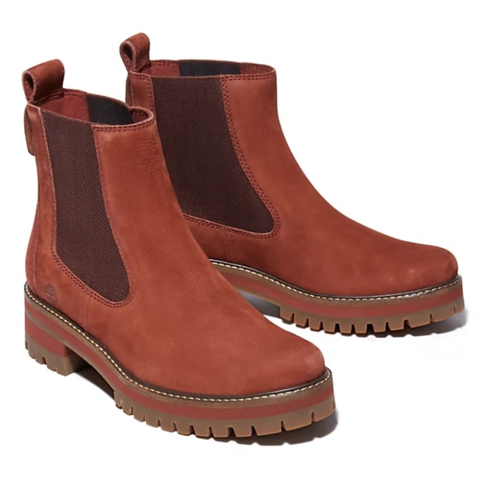 Timberland Brun Dame Courmayeur Chelsea Støvle