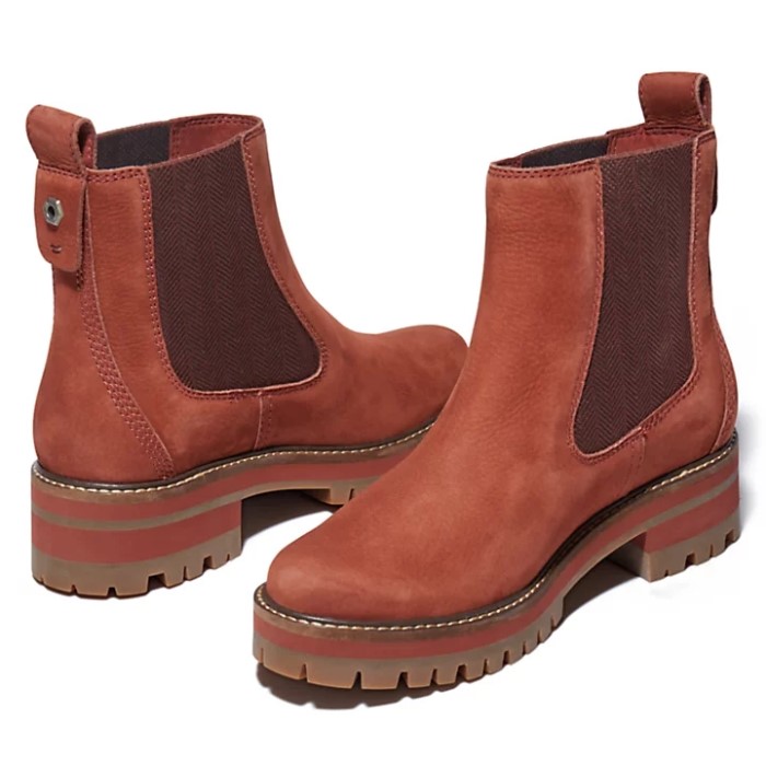 Timberland Brun Dame Courmayeur Chelsea Støvle