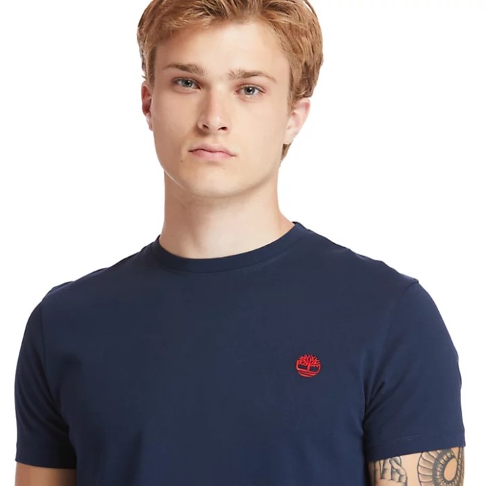 Mænd Dunstan River Crew T-shirt Marineblå Timberland