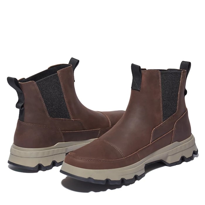 Mænd Green Stride Tbl Originals Ultra Chelsea Boot Brown Timberland
