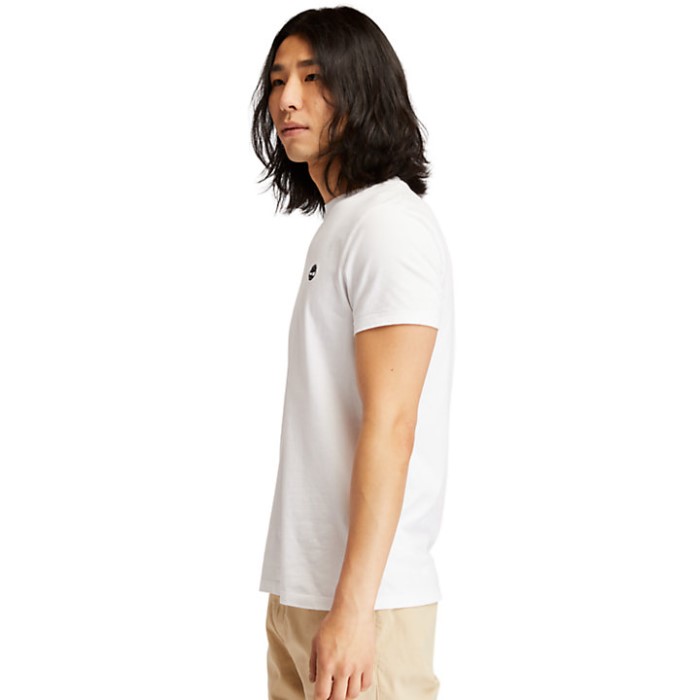 Timberland White Men Dunstan River Crew T-shirt