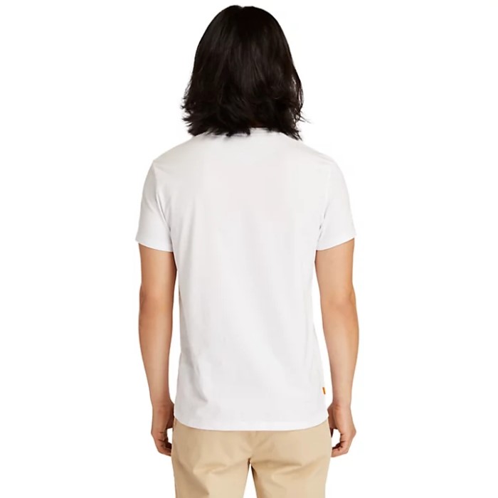 Timberland White Men Dunstan River Crew T-shirt