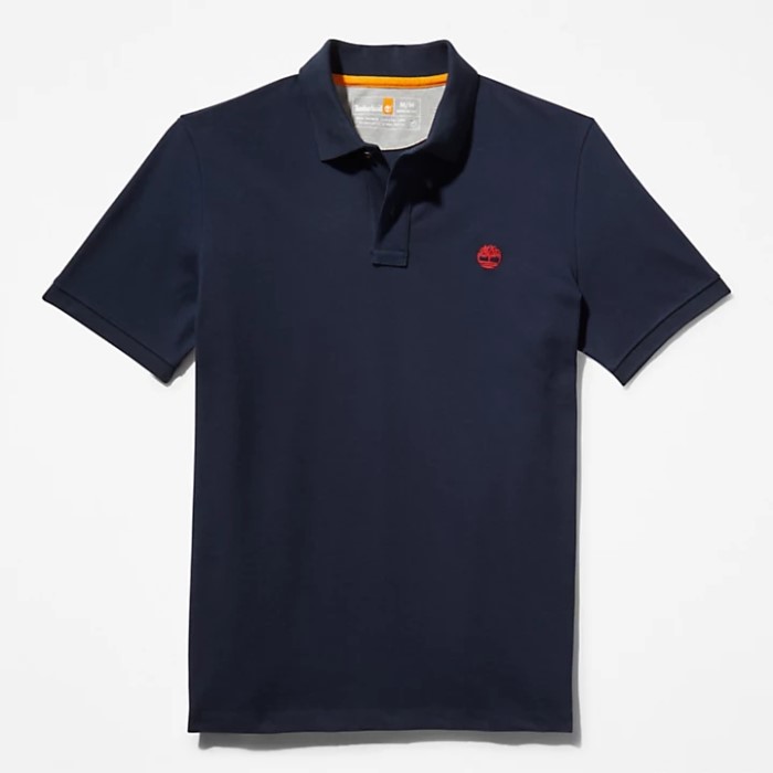 Mænd Millers River Pique Polo Shirt Marineblå Timberland