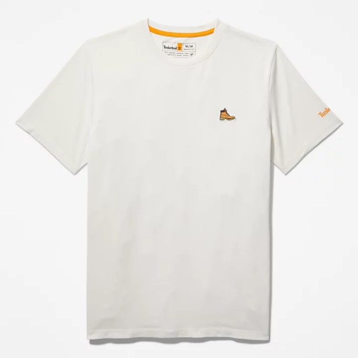 Mænd Støvle-logo T-shirt Hvid Timberland