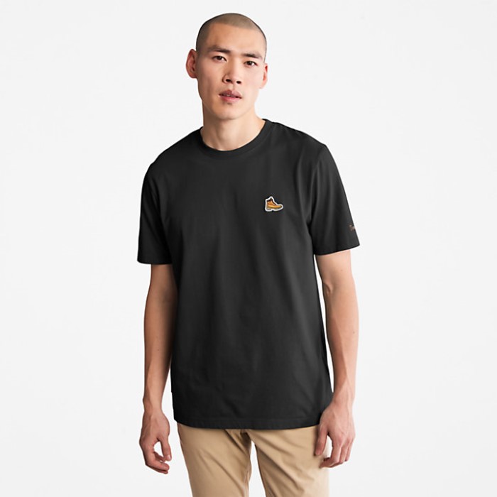 Timberland Herre Støvle-logo T-shirt Sort