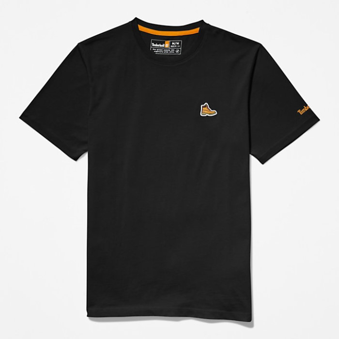 Timberland Herre Støvle-logo T-shirt Sort