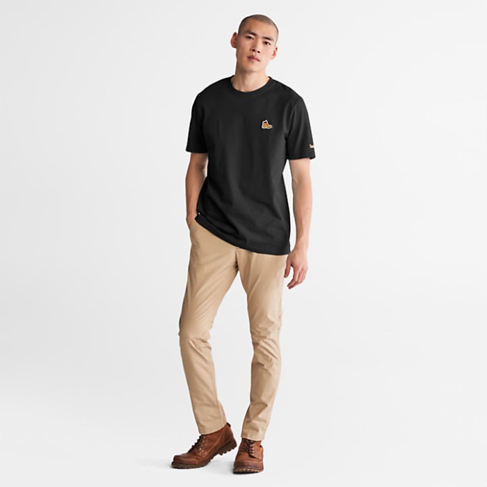 Timberland Herre Støvle-logo T-shirt Sort