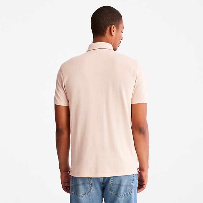 Timberland Pink Baboosic Brook Oxford Poloshirt Til Mænd