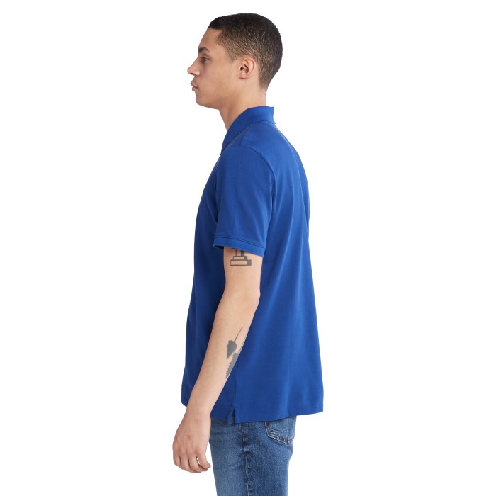 Mænd Millers River Pique Poloshirt Blå Timberland