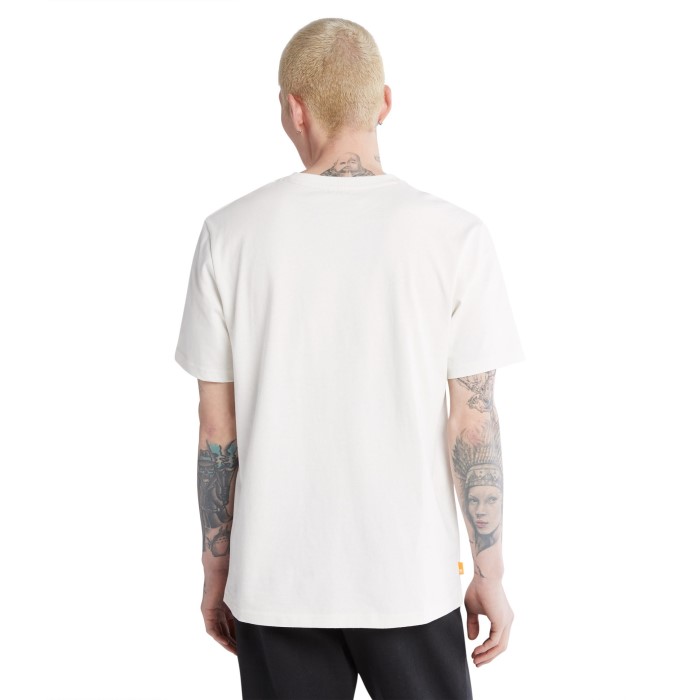 Mænd Udendørs Heritage Logo T-shirt Hvid Timberland