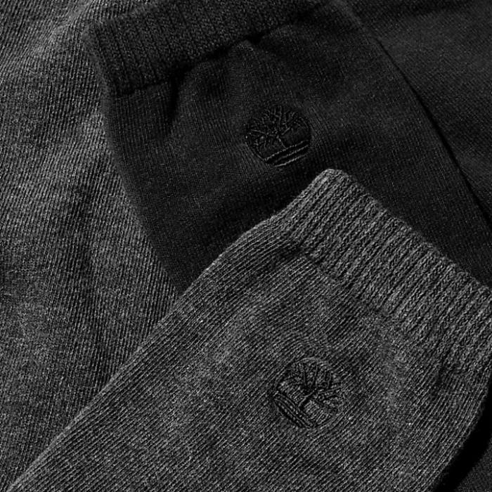 Mænd To Par Pakke Hverdagsbesætningsstrømper Grå Timberland