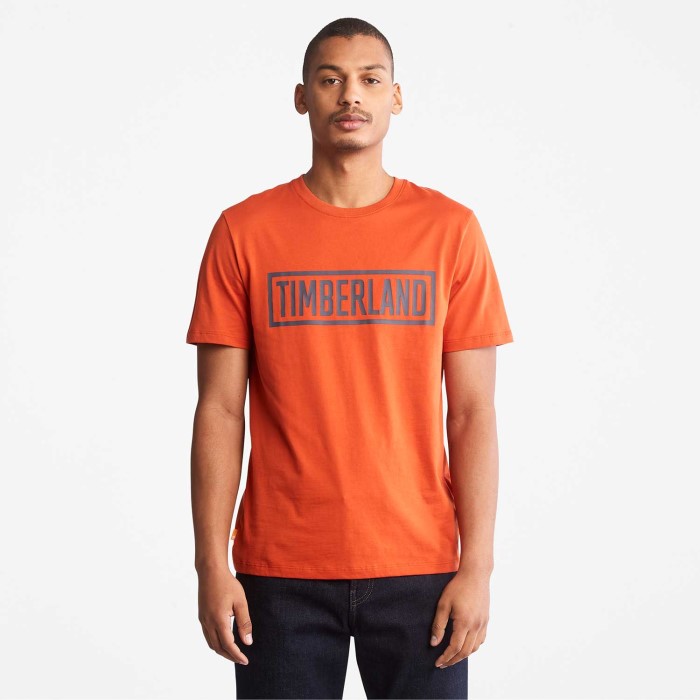 Herre Grafisk Logo T-shirt Timberland