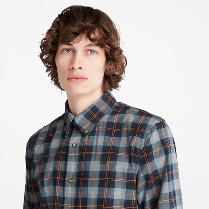 Timberland Green Men Eastham River Tartan Skjorte