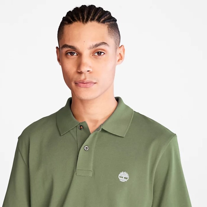 Timberland Green Herre River Pique Poloshirt
