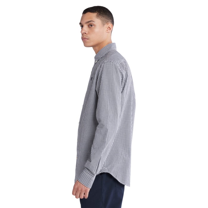 Mænd Suncook River Poplin Skjorte Marineblå Timberland