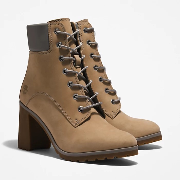 Timberland Beige Damestøvle Med Allington Hæl 6 Tommer