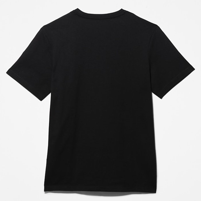 Timberland Sorte Mænd Udendørs Heritage Logo T-shirt