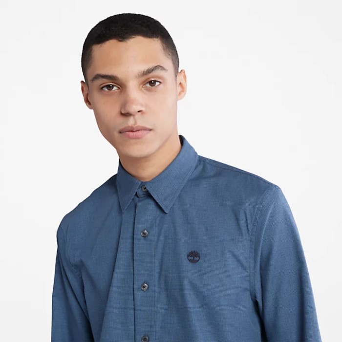 Timberland Blue Let Flannel Skjorte