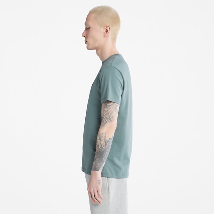 Timberland Green Men Dunstan River Crew T-shirt