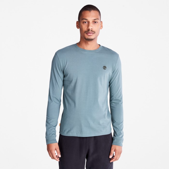 Timberland Green Men Dunstan River Ls T-shirt