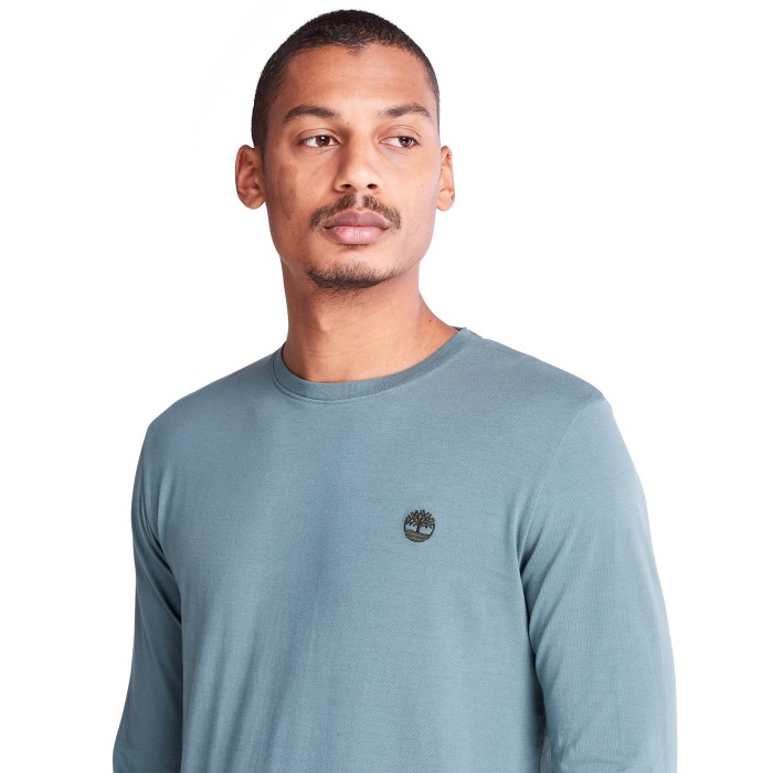 Timberland Green Men Dunstan River Ls T-shirt