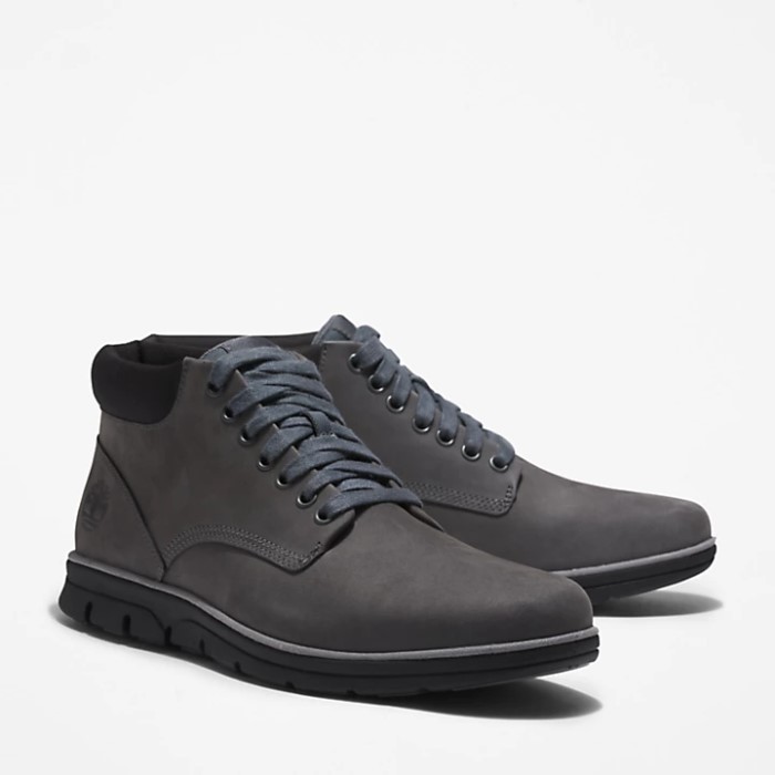 Timberland Grey Herre Bradstreet Chukka Støvle I Læder