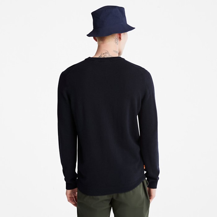 Timberland Navy Herre Cohas Brook Crewneck Sweater