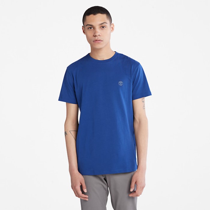 Timberland Blue Herre Dunstan River Crew T-shirt
