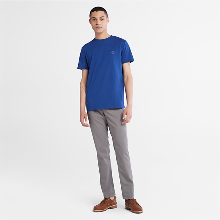Timberland Blue Herre Dunstan River Crew T-shirt