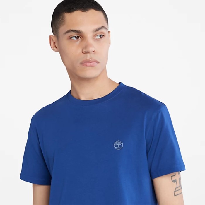 Timberland Blue Herre Dunstan River Crew T-shirt