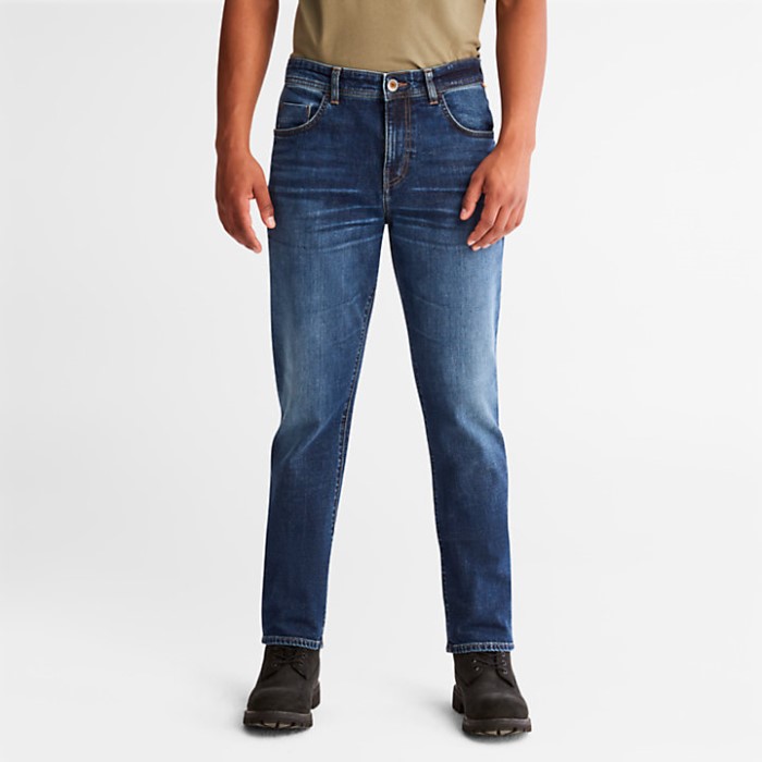 Timberland Mænd Squam Lake Stretch Straight Fit Jeans Blå