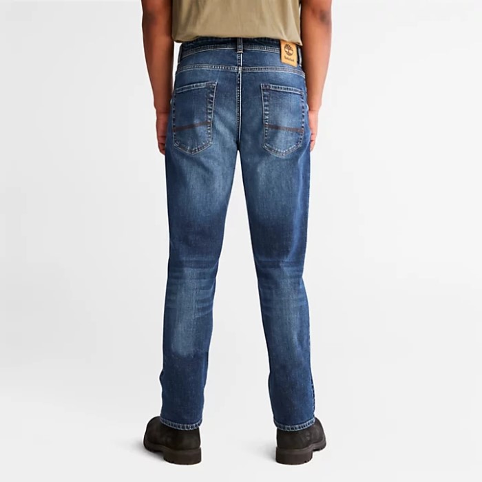 Timberland Mænd Squam Lake Stretch Straight Fit Jeans Blå