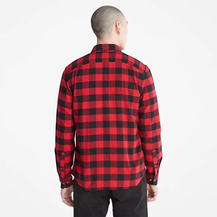 Timberland Red Men Mascoma River Ternet Skjorte I Slim-fit Pasform