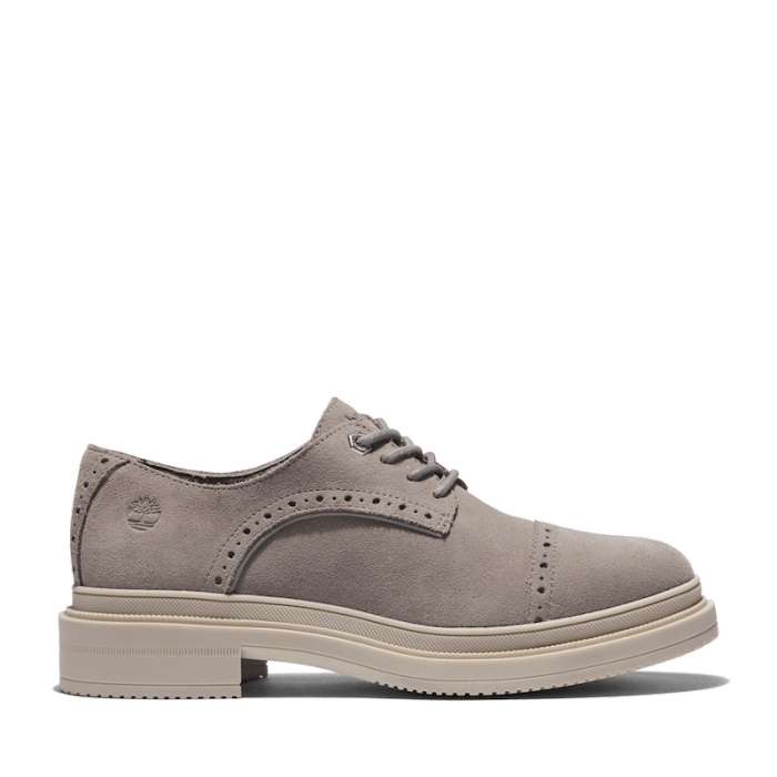 Lisbon Lane Brogue Oxford Sko Til Kvinder I Gråt Timberland
