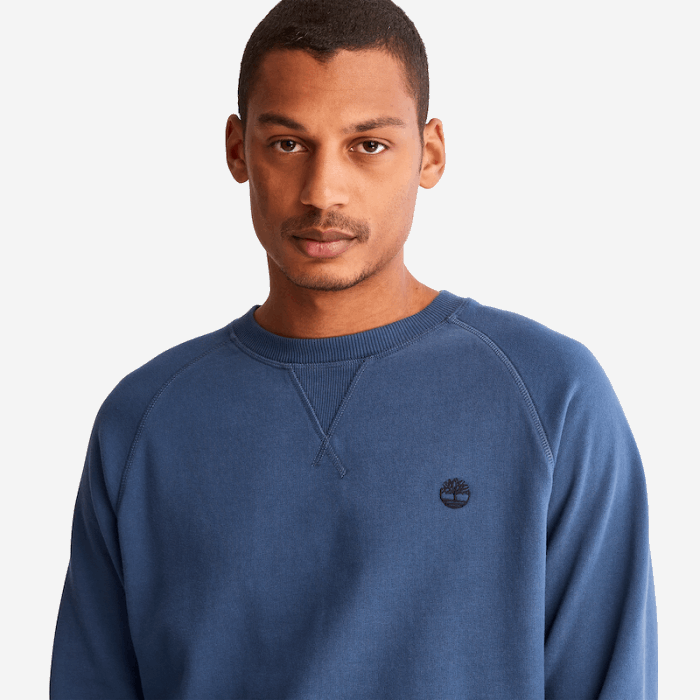 Langærmet Exeter River Sweatshirt Til Mænd I Blåt Timberland