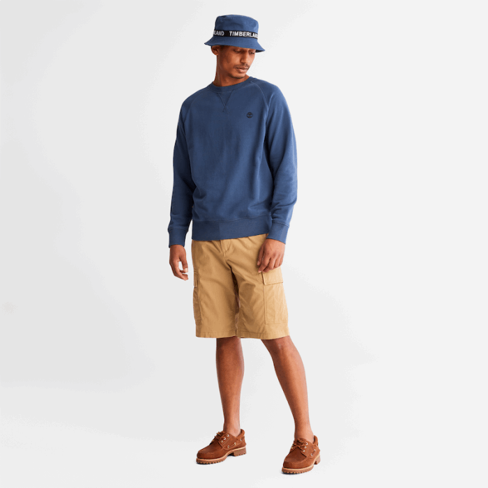 Langærmet Exeter River Sweatshirt Til Mænd I Blåt Timberland