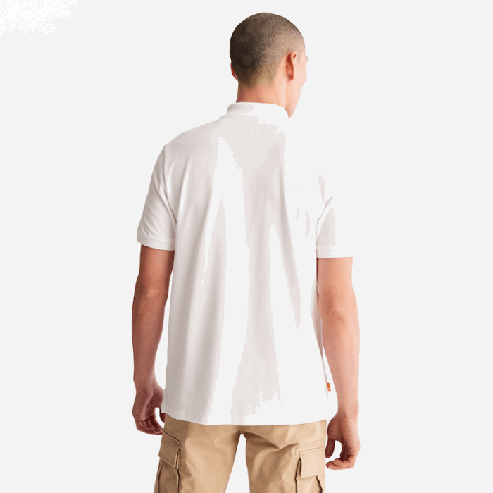 Millers River Pique Poloshirt Til Mænd I Hvidt Timberland