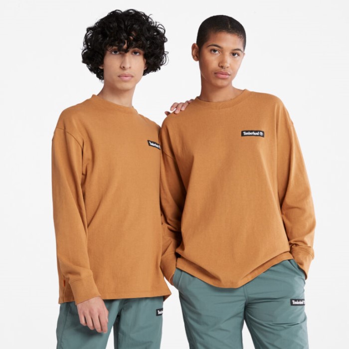 Alle Køn Sværvægts Langærmet T-shirt Wheat Timberland